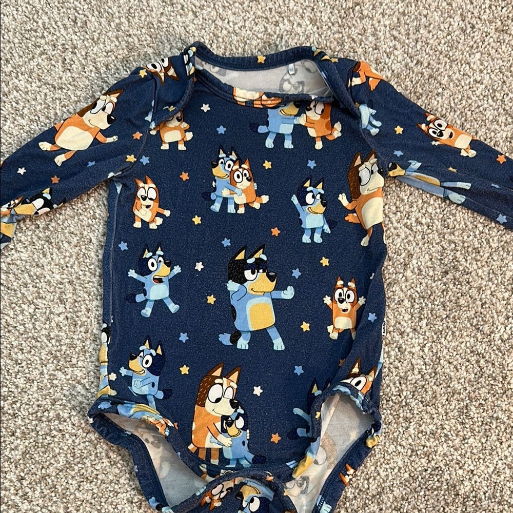 Little Sleepies Bluey Print Bodysuit